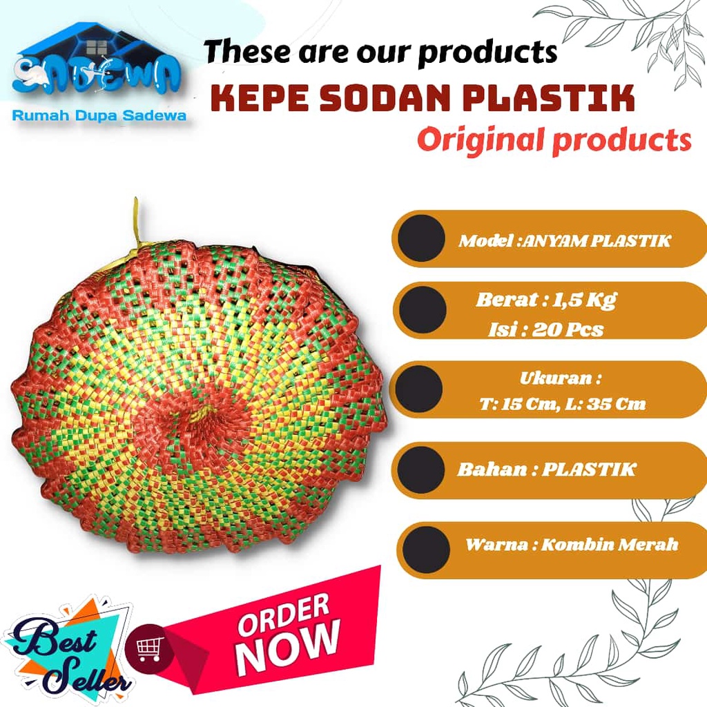 KEPE SODAN PLASTIK 20 Pcs