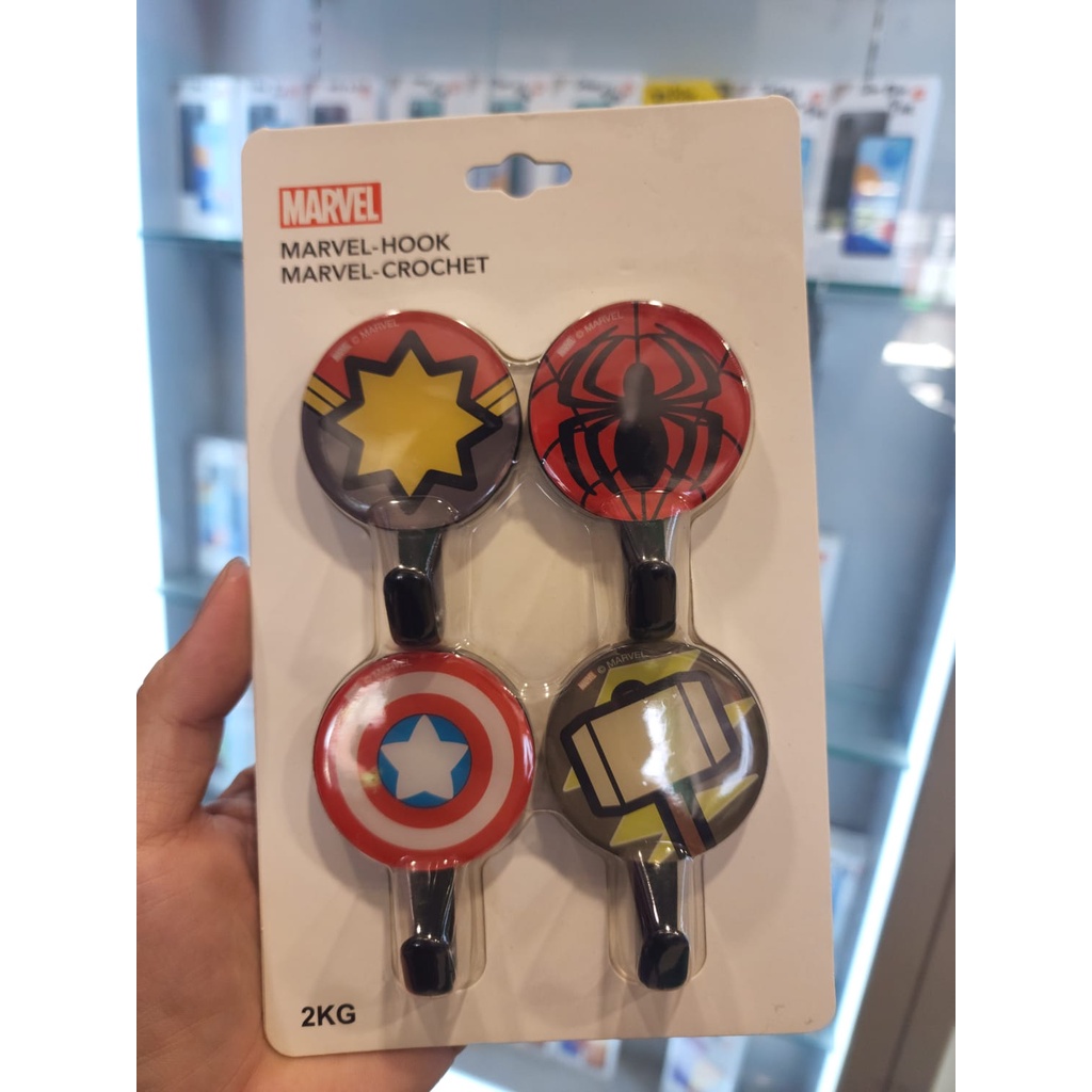 Miniso Marvel Gantungan Tempel Hook Bulat Round Dinding