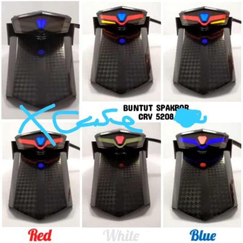 spakbor belakang crf set lampu model transformer led 3in1 pemasangan pnp undertail crf stoplamp crf