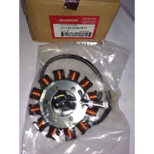 SPULL SPUL STATOR COMP SUPRA GTR 150 FI  Asli Honda 31120K56N11