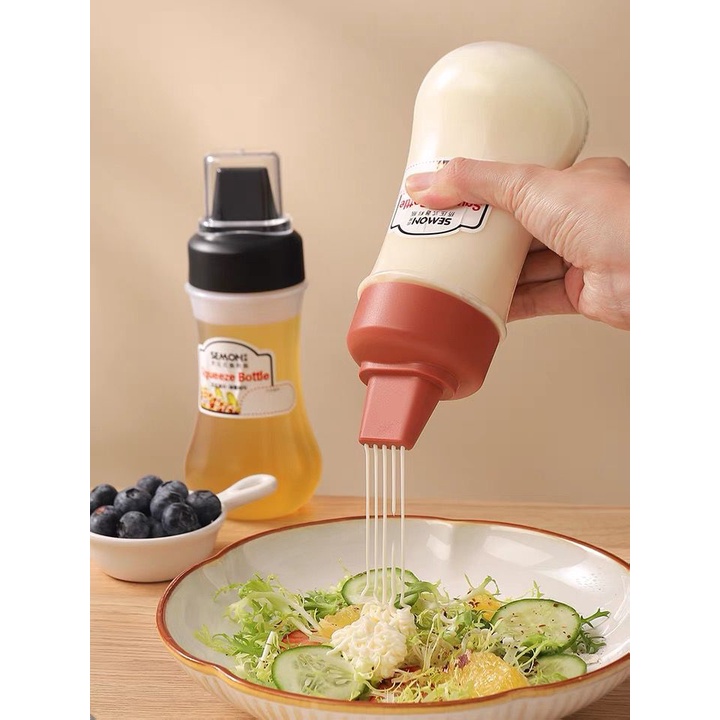 Botol Mayonaise 5 Lubang Botol Saos Hamburger - HW012