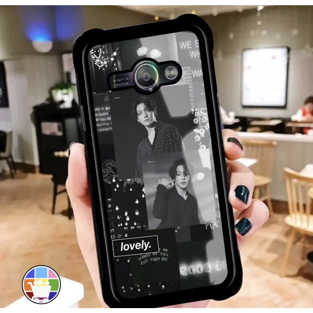 ACASTO Case Samsung J1 Ace design aesthetic k-pop art style unik 002 fashion pria & wanita semua tip