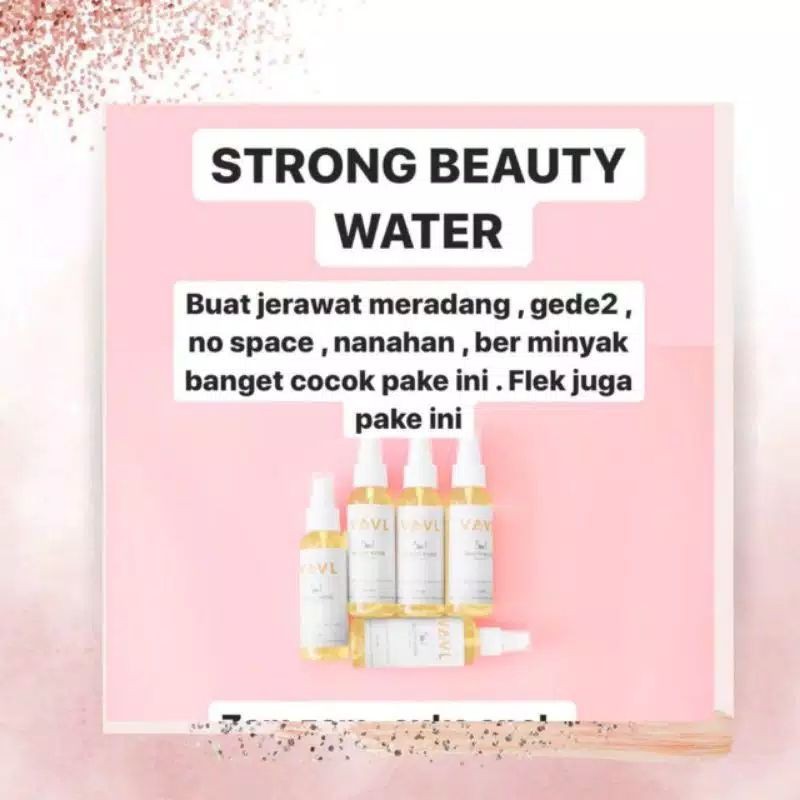 VAVL BEAUTY WATER ORI &amp; STRONG BPOM BY VIGHTNE 100% ORIGINAL