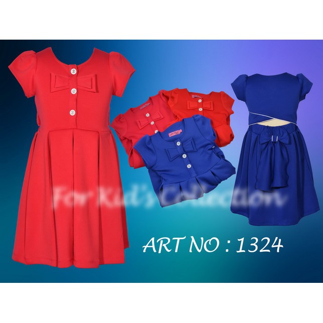 Dress Fashion Anak Perempuan Bahan Kaos Velvet Premium Import