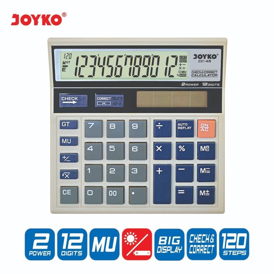 

Kalkulator | Calculator Joyko CC-45 | 12 Digits