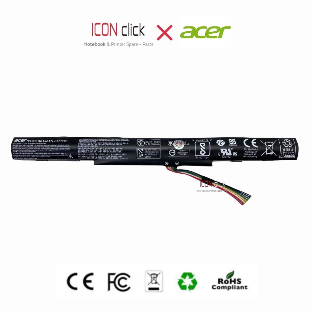 Baterai Laptop Acer AS16A5K AS16A7K AS16A8K 4ICR19/66
