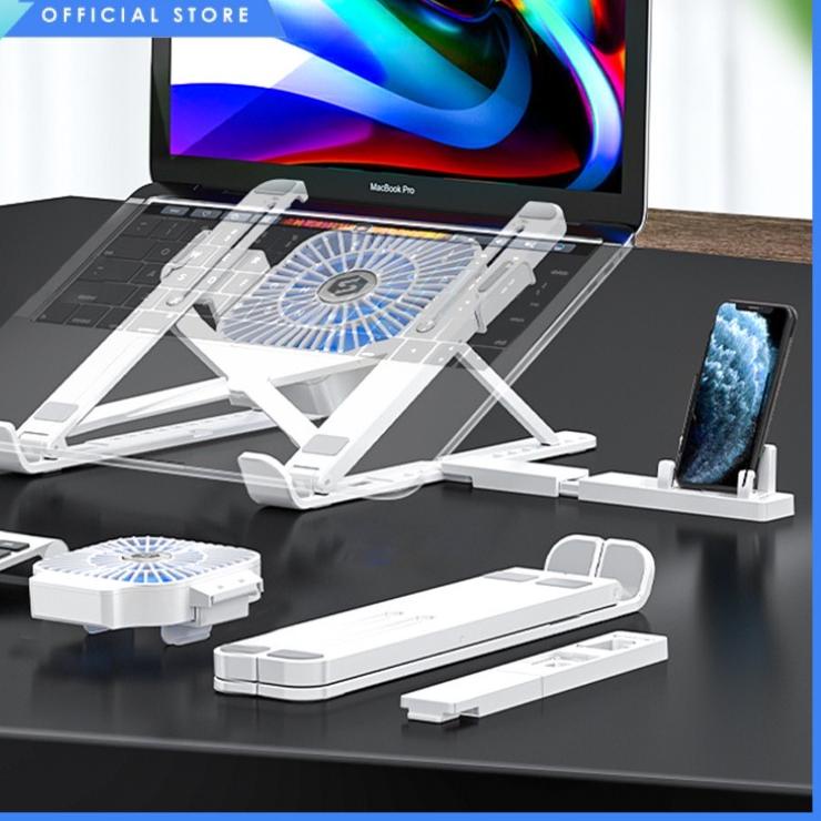 Keluaran Terbaru.. Dudukan laptop dengan kipas pendingin dan dudukan ponsel Dudukan laptop Dudukan l