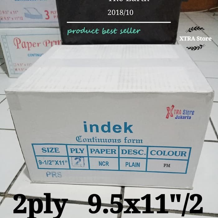 

kertas komputer 2ply 2000sets 9.5 x 11 bagi 2 inch ncr - Putih