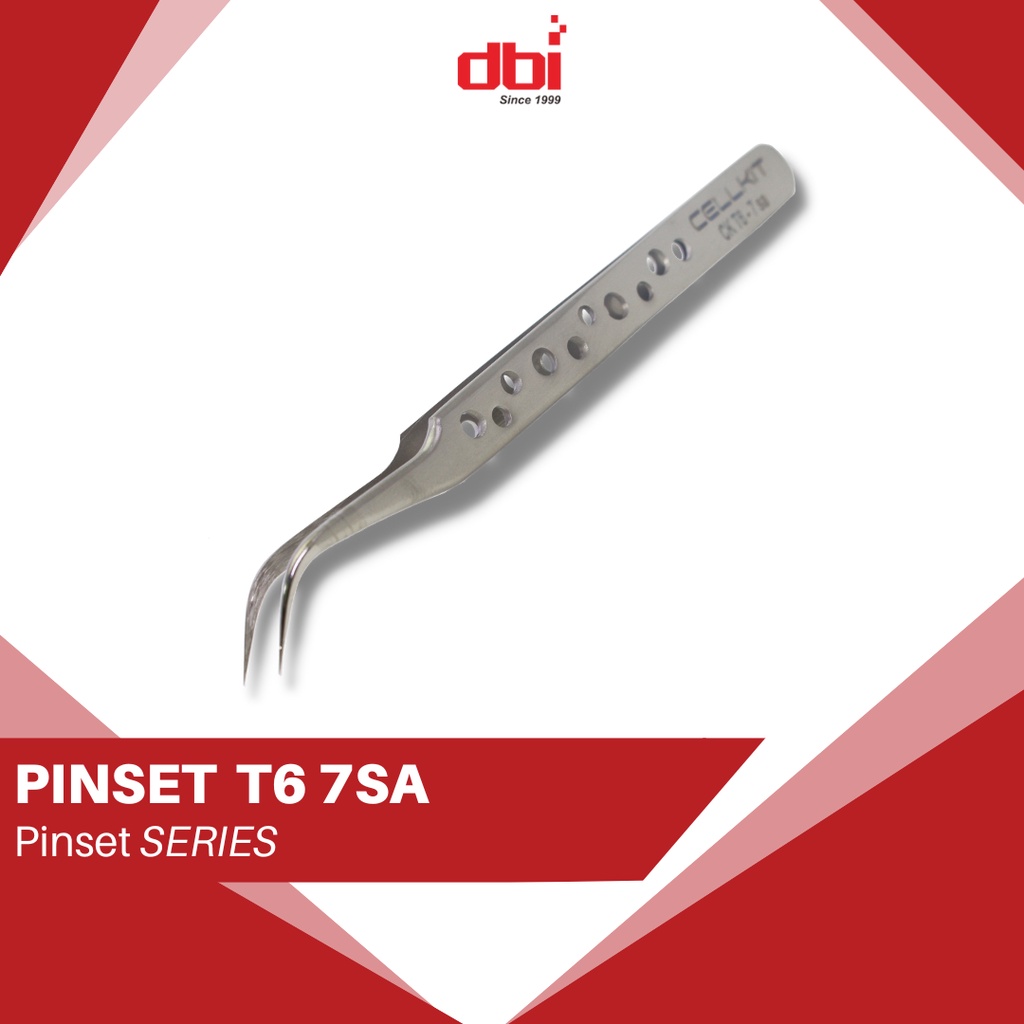 Pinset Bengkok Stainless Steel CELLKIT T6 7SA