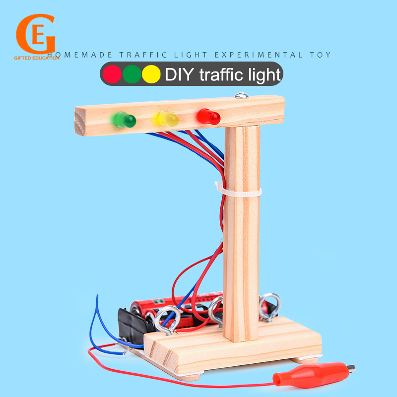 Mainan Rakit Lampu Lalu Lintas Elektrik DIY Untuk Edukasi Sains Anak