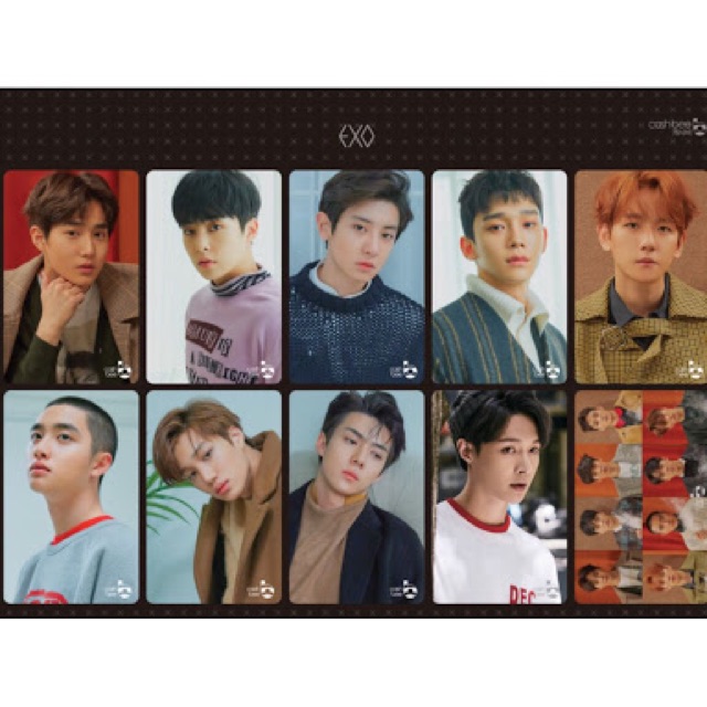 CASH BEE CASHBEE EXO (D.o Kai Xiumin Chanyeol Baekhyun Sehun)