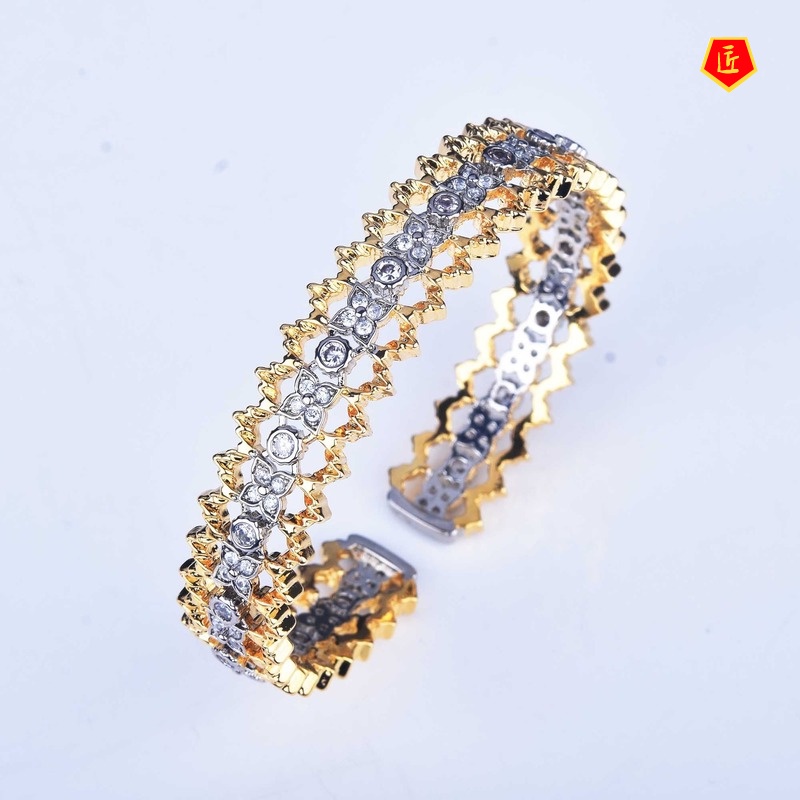 [Ready Stock]Retro Affordable Luxury Full Diamond Lace Bracelet