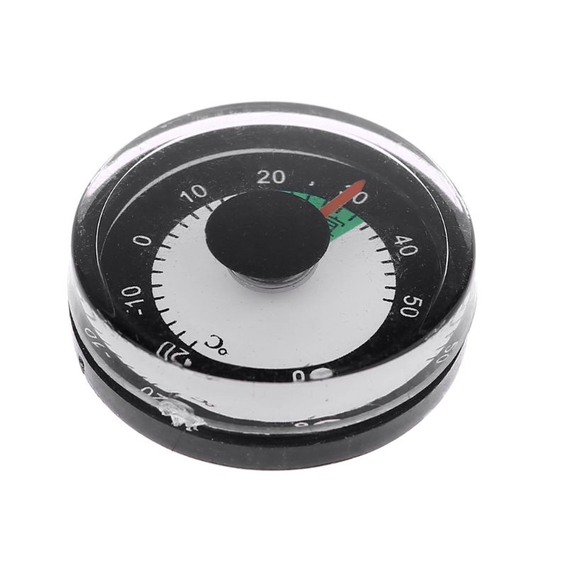 Mary Termometer Mekanik Mini 27mm Dial 1.1 &quot;20~50℃ Stiker Dinding Dengan Bahan Mudah Dilepas Dan Gambar Motif Untuk Dekorasi Rumah