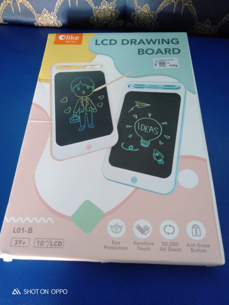 Olike Lcd Drawing Board Garansi Resmi Original 100% Packing Buble Wrap + Kardus Dijamin Sangat Aman