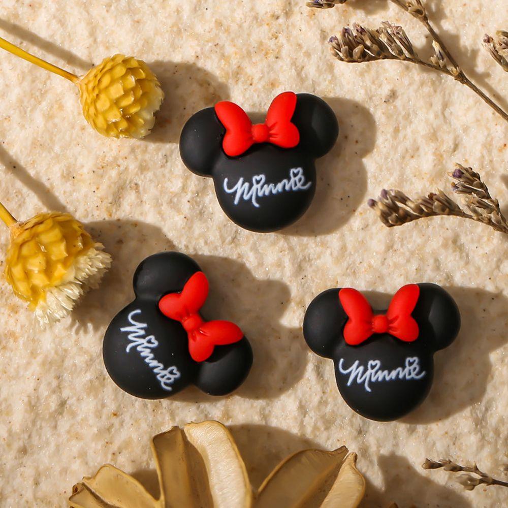 AUGUSTINA Agustina Dekorasi Nail Art 3D Lucu Mickey Resin Motif Huruf Nail Art Berlian Imitasi