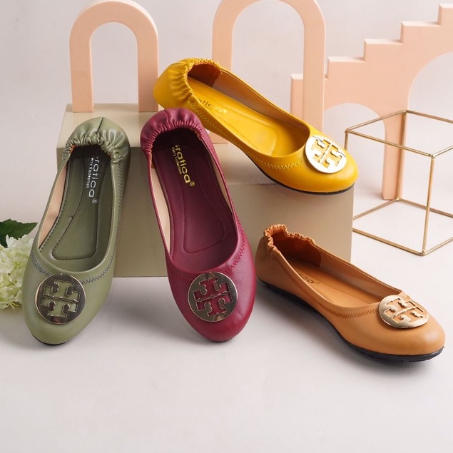 Sepatu Wanita Terbaru/Sepatu Kekinian/Flat Shoes&amp;Balerina/Slip On/Gratica original/ KORA KORA