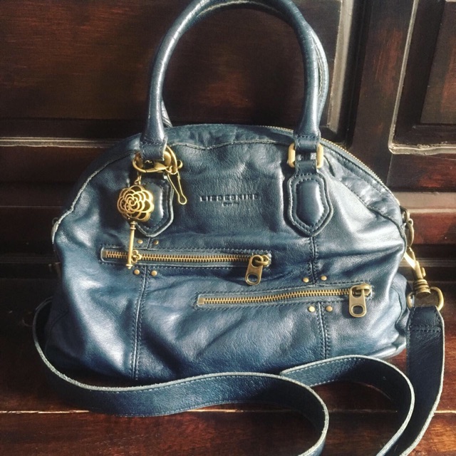 Tas selempang liebeskind biru jadoel Preloved bekas second
