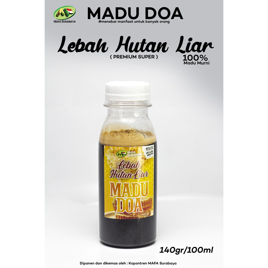 

MADU DOA LEBAH HUTAN LIAR ASLI 100ml 100% PREMIUM SUPER MADU MURNI