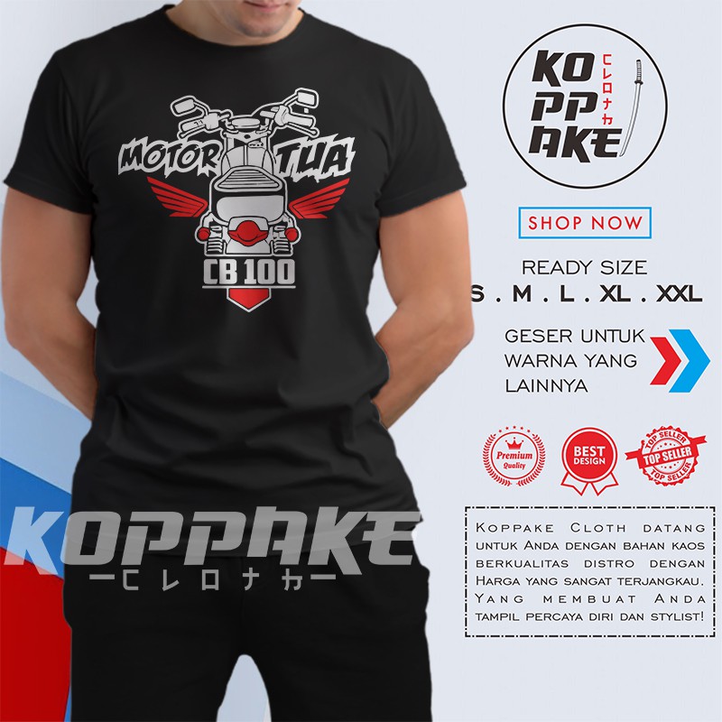 Kaos Motor Tua Honda CB 100 Baju Otomotif