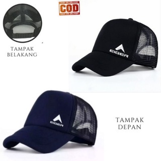 Topi Jaring Trucker Logo Bordir - Topi Casual Keren