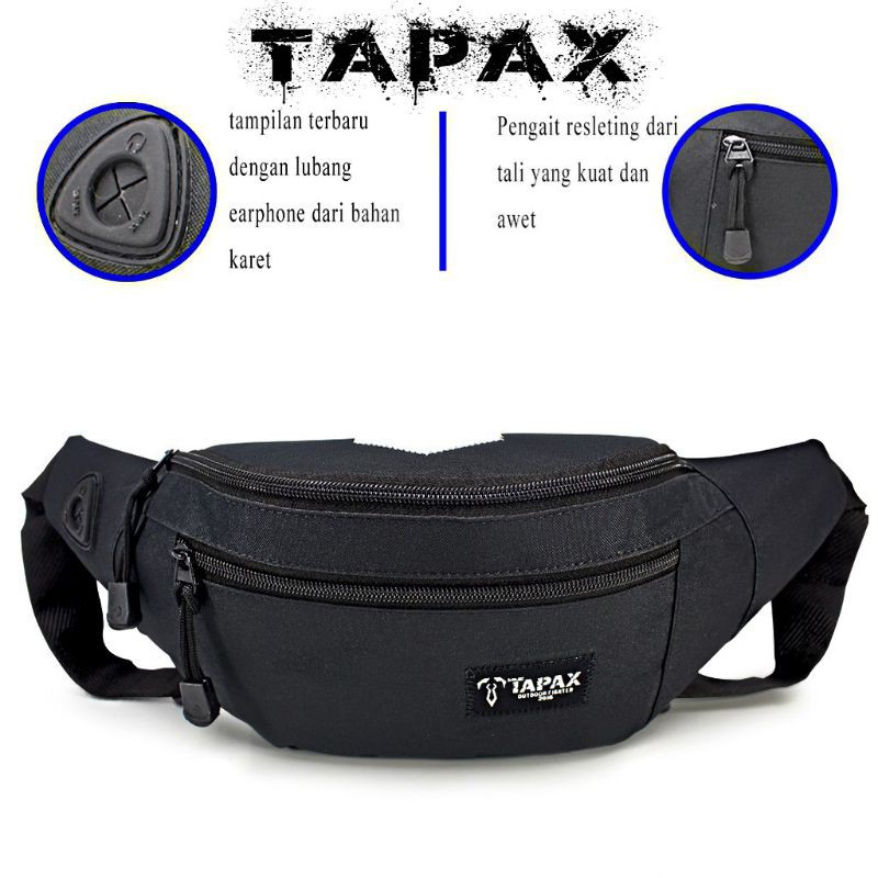 Tas Selempang Waistbag Oval Tapax Original.