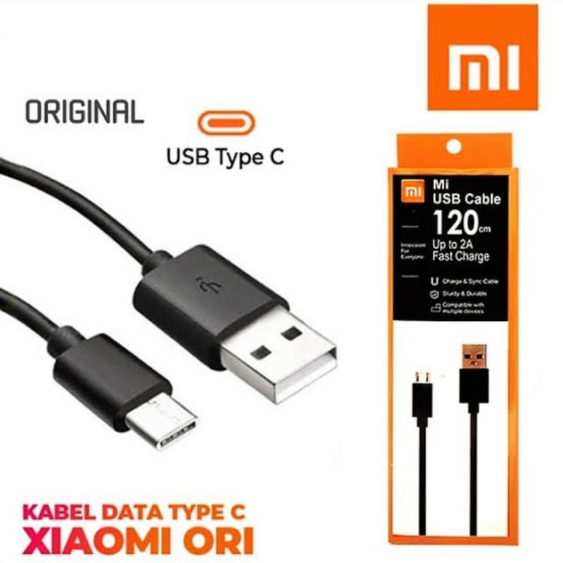 Original Kabel Data Xmi Type C Fast Charging Rdmi 8 9 10 mi 4C mi5 mi6 mi8 Note 7 pro Note 8 pro m3