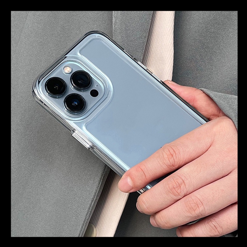 Soft / hard case Transparan shockproof Untuk Iphone 13pro max 11Promax / 12 / xs max / xr / 7 / 8plus
