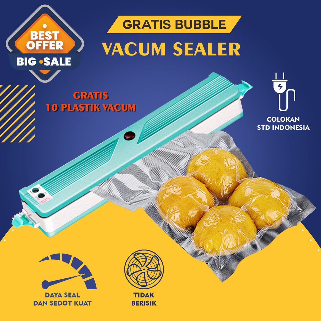 Kopepod Vacum Sealer Makanan 2 buttons Plastik Vacuum Makanan