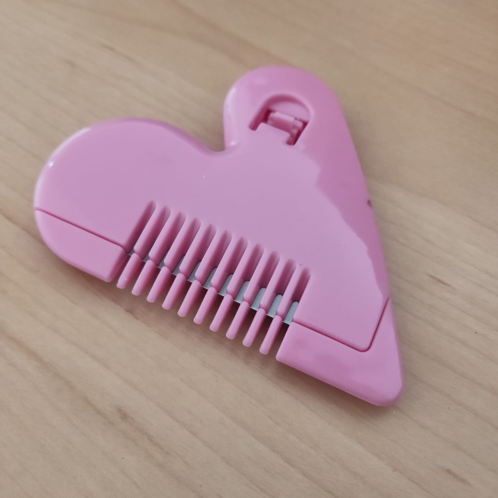 Sisir Potong Poni Anak / Cutter Sisir Simple Bentuk Hati