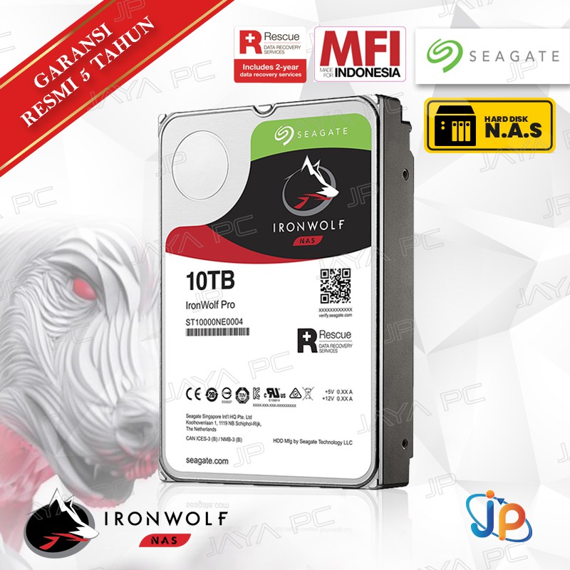Seagate PC IRONWOLF PRO 10TB 3.5" HDD/ HD/ Hardisk/ Harddisk Internal