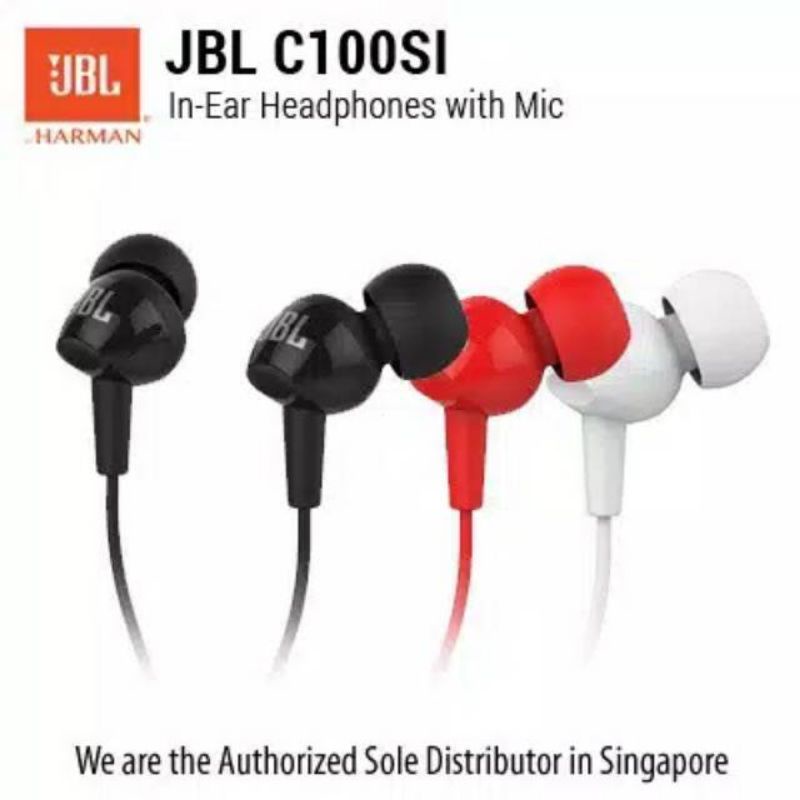 Hf Handsfree Headset JBL C100SI Mega Bass