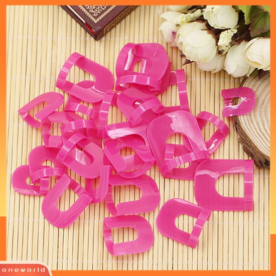 (ONWO) 26pcs Klip Template Kutek Anti Tumpah Bahan Plastik + 1pc Stiker