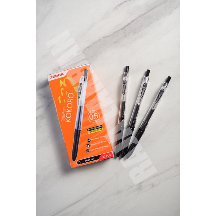 

TULIS-ALAT- PEN / BALLPAINT ZEBRA KOKORO SEMI JELL HITAM ECER/GROSIR - BIRU, 05 -ALAT-TULIS.