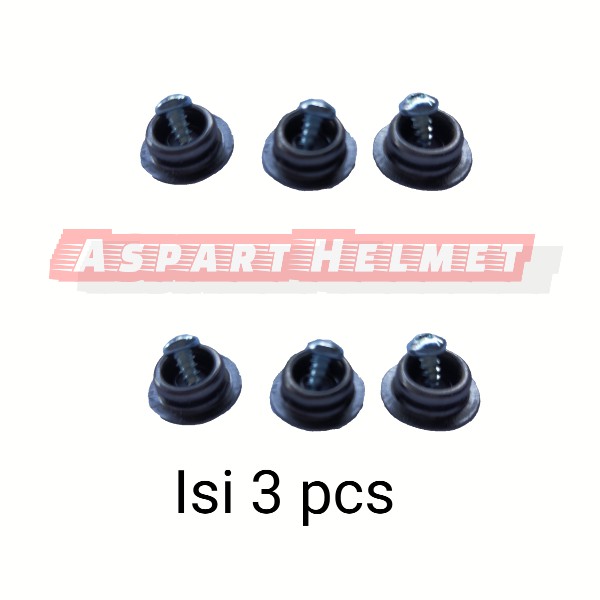 Kancing kaca bogo snap pet bogo Benik Button helm bogo kancing kaca flat / Datar helm scoopy bogo