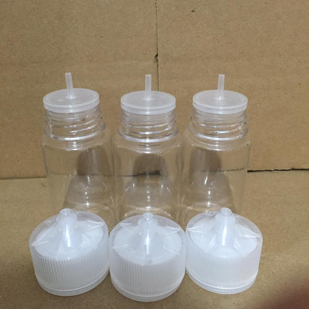 Botol essen Stubby 60ML V3 PUTIH