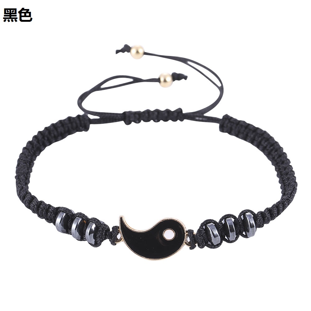 Taiji Gelang Tali Kepang Handmade Dengan Hiasan Berlian