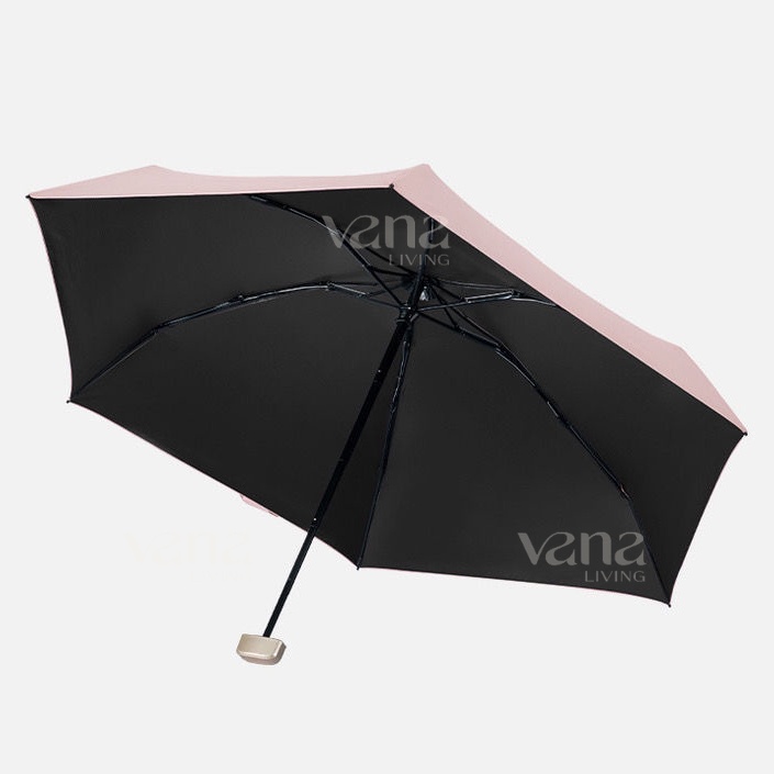 Vana Payung Lipat Mini Cantik Anti UV UPF 50+ Portable Foldable Umbrella Travel Seukuran HP D92CM Rangka Besi Kokoh Dapat Sarung &amp; Tali