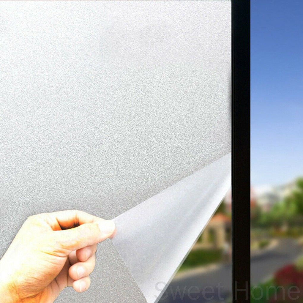 Window Privacy Film Frosted Window Glass Sticker Bathroom Office