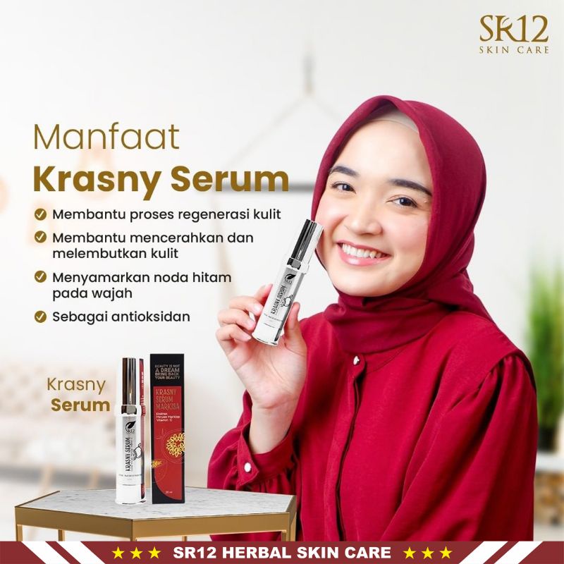 Serum SR12 | Krasny Serum SR12 &amp; Lightening Serum SR12 | Serum Wajah SR12 Skincare | Pembersih Wajah