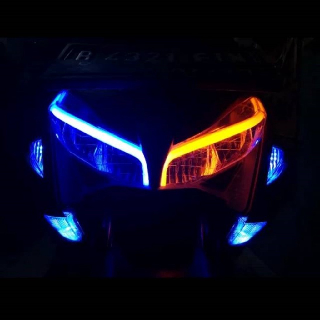 [COD] Lampu Alis Motor / LAMPU ALIS MOTOR DRL Flexible 15CM / Lampu Alis Motor Beat