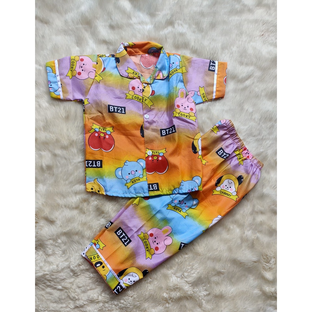 PIYAMA ANAK MOTIF BTS