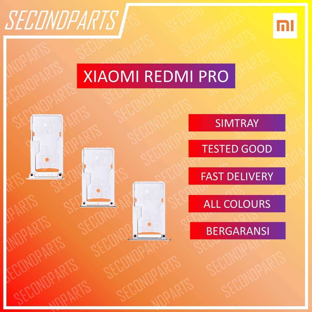 SIM TRAY SLOT SIM LOCK TEMPAT KARTU XIAOMI REDMI PRO ORIGINAL