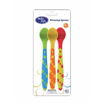 Babysafe Baby Safe Weaning Spoons BS351 isi 3 pcs untuk usia 4m+