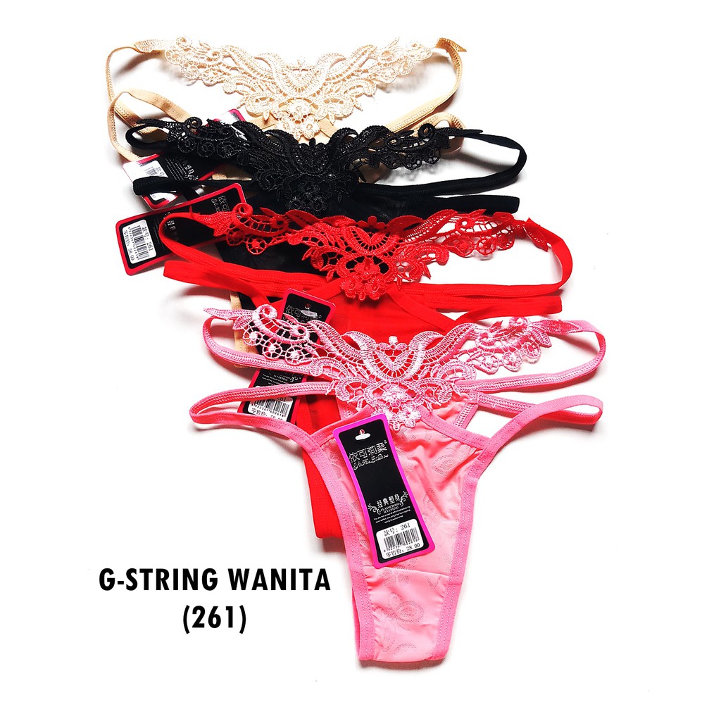 - Satuan - G-String Wanita / Sexy Lace G-String / Celana Dalam Wanita