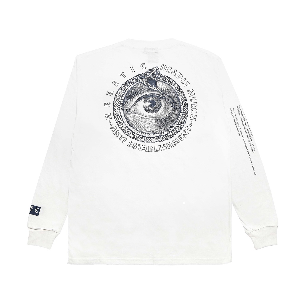 Heretic - Longsleeve T-shirt - Snake Eye White