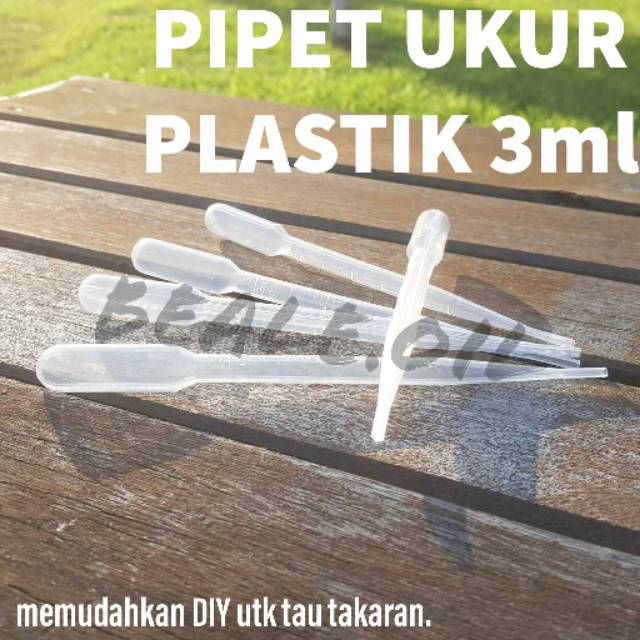 Pipet Tetes Ukur Plastik 3ml Pipet Takar Oil droper Measuring Pipet obat minyak kelinci hewan