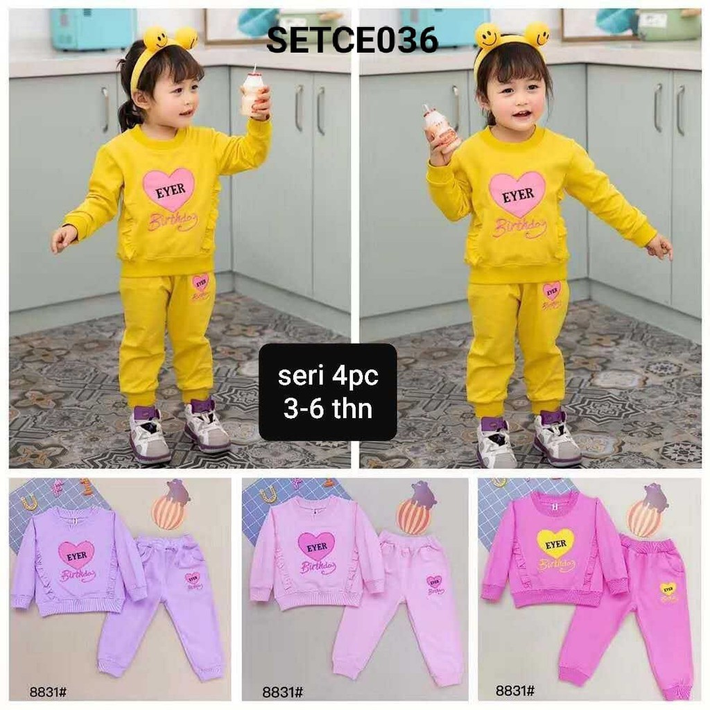 SETELAN BAJU ANAK PEREMPUAN IMPORT A10361