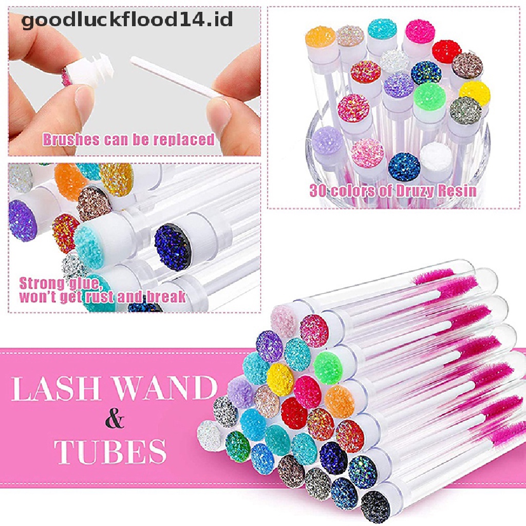 [OOID] Reusable Eyebrow Brush Extension Replaceable Dustproof Eye Lash Brushes ID