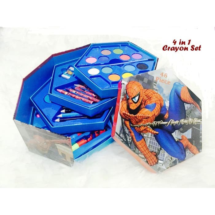 

me183 CRAYON SET 4IN1 SPIDERMAN