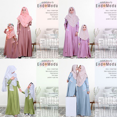 Gamis ibu / gamis anak Endomoda TB 45